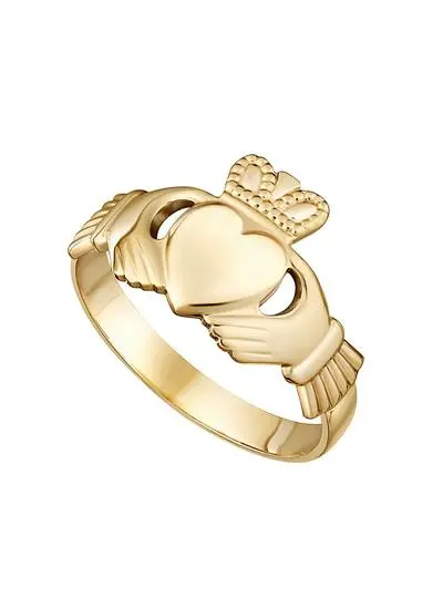 Men's 9ct Gold Claddagh Ring